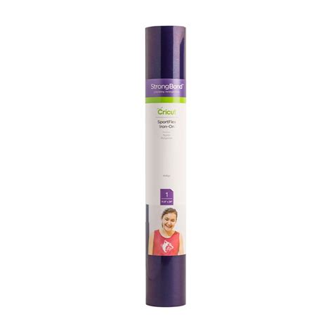 Cricut Sportflex Iron-On 29X60cm (Indigo); Thin and lightweight to stretch and flex on active wear; Made for tech fabrics like polyester and nylon; Features the Cricut StrongBond™ Guarantee* for long-lasting results that stick; Easy to weed and apply; use your household iron or Cricut EasyPress™